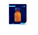 Frasco reagente ambar com tampa de rosca azul anti-gotas grad.cap. 1000ml (cral)