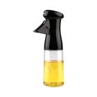 Frasco Spray de Azeite - Dispensador de Óleo para Cozinha (Transparente e Preto)