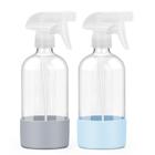 Frascos de spray Worldgsb Glass com capa de silicone, 500 ml, pacote com 2