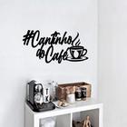 Frase Cantinho do café Aplique MDF 3mm, Quadro vazado cozinha Coffe Amor presente Minimalista Decorativo Decoração