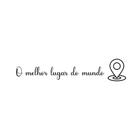 Frase"O melhor lugar do mundo " MDF preto