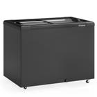 Freezer/Conservador Horizontal All Black GHD-300 LB PR- Dupla Ação 295 Litros Led Perimetral - Gelopar