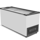 Freezer Horizontal Branco NF55 Congelador Tampa De Vidro 505 Litros Metalfrio