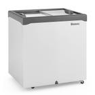 Freezer Horizontal GHDE-220H CZ Dupla Ação 2 Tampas de Vidro Reto Deslizantes 220 L - Gelopar