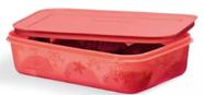 Freezer Line 1 Litro Baixo Laranja (salmão) Tupperware - Tupperware