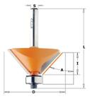 Fresa De Widea Para Chanfro 25º 22,2x12,7mm Cmt - 73619011