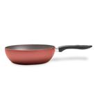 Frigideira 28cm Wok 4,1L Pro-flon Antiaderente Terracota Brinox