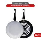 Frigideira Antiaderente com Revestimento Cerâmico  Cabo de Baquelite 28cm Preto