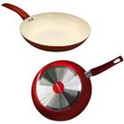 Frigideira Antiaderente Grande com Revestimento em Cerâmica 28cm Nao Gruda o Alimento Para Fritar Fazer Tapioca Panqueca