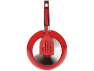 Frigideira Antiaderente Multiflon de Alumínio Color Francesa Vermelha 24cm