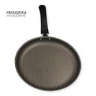 Frigideira Antiaderente Panquequeira 22cm essencial para cozinha casa praticidade tapioca alimentos praticos desing moderno - Cinza - Alegrete