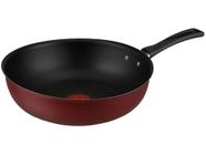 Frigideira Antiaderente Wok Rochedo de Alumínio 9295306446 Vermelho e Preto 24cm