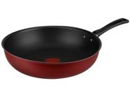 Frigideira Antiaderente Wok Rochedo de Alumínio 9295306447 Vermelho e Preto 28cm