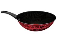 Frigideira Antiaderente Wok Rochedo de Alumínio Viva Sabores 9295306138 Rosa e Preto Rosa e Preto