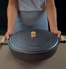 Frigideira Ferro 36cm Com Tampa De Ferro Envio Rápido