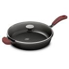 Frigideira Ferro Fundido Cabo Removível com Tampa Vidro N28 - Mta