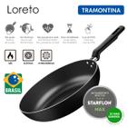 Frigideira Funda 28cm Tramontina Loreto em Alumínio com Revestimento Antiaderente Grafite - 3,3 L