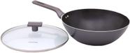 Frigideira Funda Grande Panela Wok Ceramica com Tampa 28cm Mimo Style