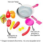 Frigideira Gourmet Infantil Com Comidinhas Kit Cozinha 12 peças