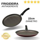 Frigideira Panquequeira Antiaderente 22cm - Vermelha