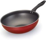 Frigideira wok 28 vermelha aluminio oliveira