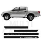 Friso Lateral Borrachão Mitsubishi L200 Triton Com Nome - Top Mix