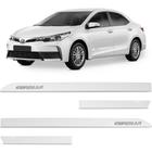 Friso Lateral Corolla 2008 a 2020 Branco Polar Alto Relevo - Sean Car