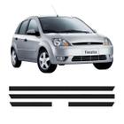 Friso Lateral Ford Fiesta 2002 E 2003 Preto 4 Portas 1712A - Top Mix