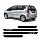 Friso Lateral Honda Fit 2008 A 2014 4 Portas Com Nome 6080A