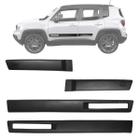 Friso Lateral Jeep Renegade 2022 a 2024 Preto Base Original - Top Mix