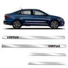 Friso Lateral Largo Virtus 2019 a 2023 Kit Cromado Personalizado 4 Portas