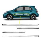 Friso Lateral Slim Inferior March 2011 a 2023 Kit Cromado Personalizado 4 Portas - SHEKPARTS