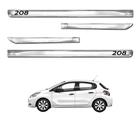 Friso Lateral X-Treme Peugeot 208 2013 a 2023 Kit Cromado Personalizado 4 Portas