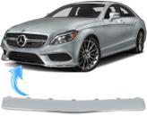 Friso Parachoque Dianteiro Mercedes Cls400 Cls500 de 2015 À 2018 Cromado - Central - HD