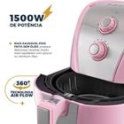 Fritadeira Air Fryer Britânia BFR40RS Antiaderente 5L 1500W Rosa 110v ou 220v