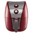 Fritadeira Air Fryer Britânia BRF11VI Inox Vermelha 4,4L 1500W