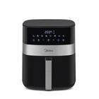 Fritadeira Air Fryer Midea 6 Litros Smart Chef Plus Preto e Inox 220V