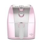 Fritadeira Britania Rosa E Inox Bafe53 Antiaderente 5,5l 1500w