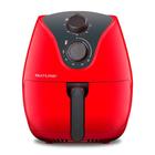 Fritadeira Elétrica Air Fryer 4L 127V 1500W com Grade Multilaser Vermelha - CE083