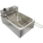 Fritadeira Elétrica com Óleo 5 Litros 1 Cuba Industrial Inox 220V Irmãos Ribeiro Frb1c5-220V