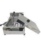 Fritadeira Elétrica INOX Profissional 1 Cuba 5 Litros c/ Tampa BONI 110V ou 220V