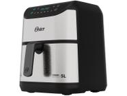 Fritadeira Elétrica sem Óleo/Air Fryer Oster OFRT930 Inox e Preto com Timer Inox 5L