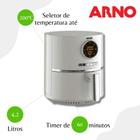 Fritadeira Elétrica Sem Óleo Air Fryer Ultra Ufry Arno EY1111B1 Grafite - 110V