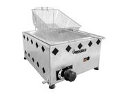 Fritadeira Industrial 1 Cuba Aço Inox 5l Á Gás