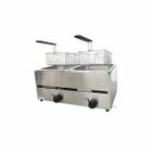 Fritadeira Industrial A Gás 8 Litros Aço Inoxidável ZP20G2 - Zepper