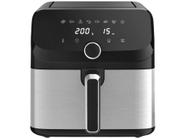 Fritadeira Airfryer Arno Mega 7,5L Digital com acabamento em inox e painel de controle touch frontal