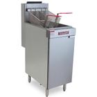 Fritadeira Zona Fria a Gás Vulcan LG300 Hobart - Aço Inox Tanque 23L c/ 2 Cestos