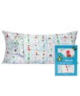 Fronha King Size Kitsch x Elf North Pole em Cetim - 19x36cm