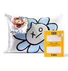 Fronha Kitsch x BT21 (Van) Satin com zíper Queen/Standard