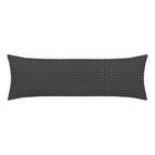 Fronha Para Travesseiro de Corpo Body Pillow Toque Acetinado 40cm x 130cm Altenburg Slim Preto